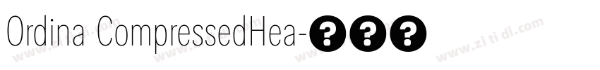 Ordina CompressedHea字体转换 Ordina CompressedHea字体转换